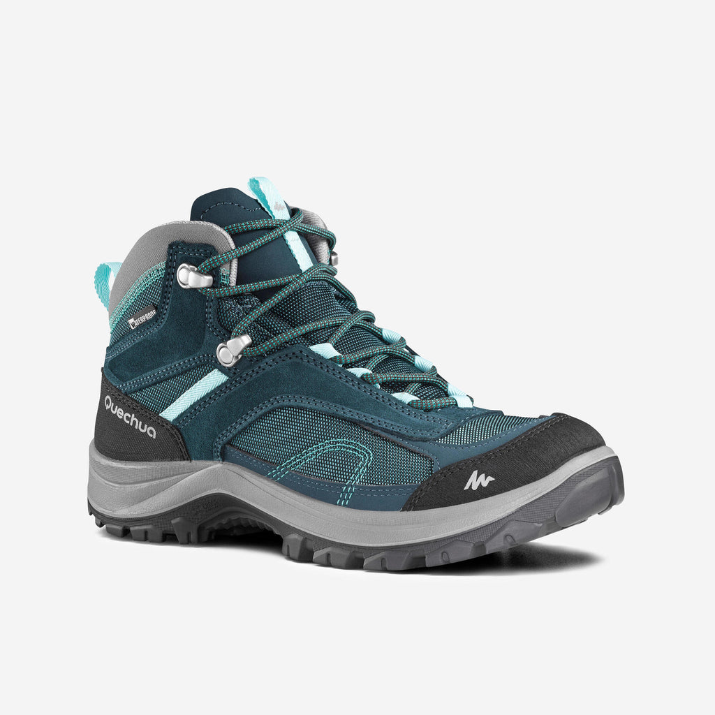 Quechua Women's MH100 Waterproof Mid Hiking Shoes