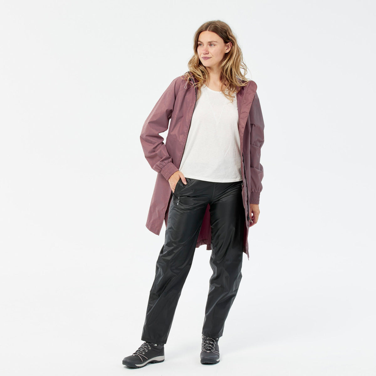 Quechua Women's Raincut Waterproof Over-Pants