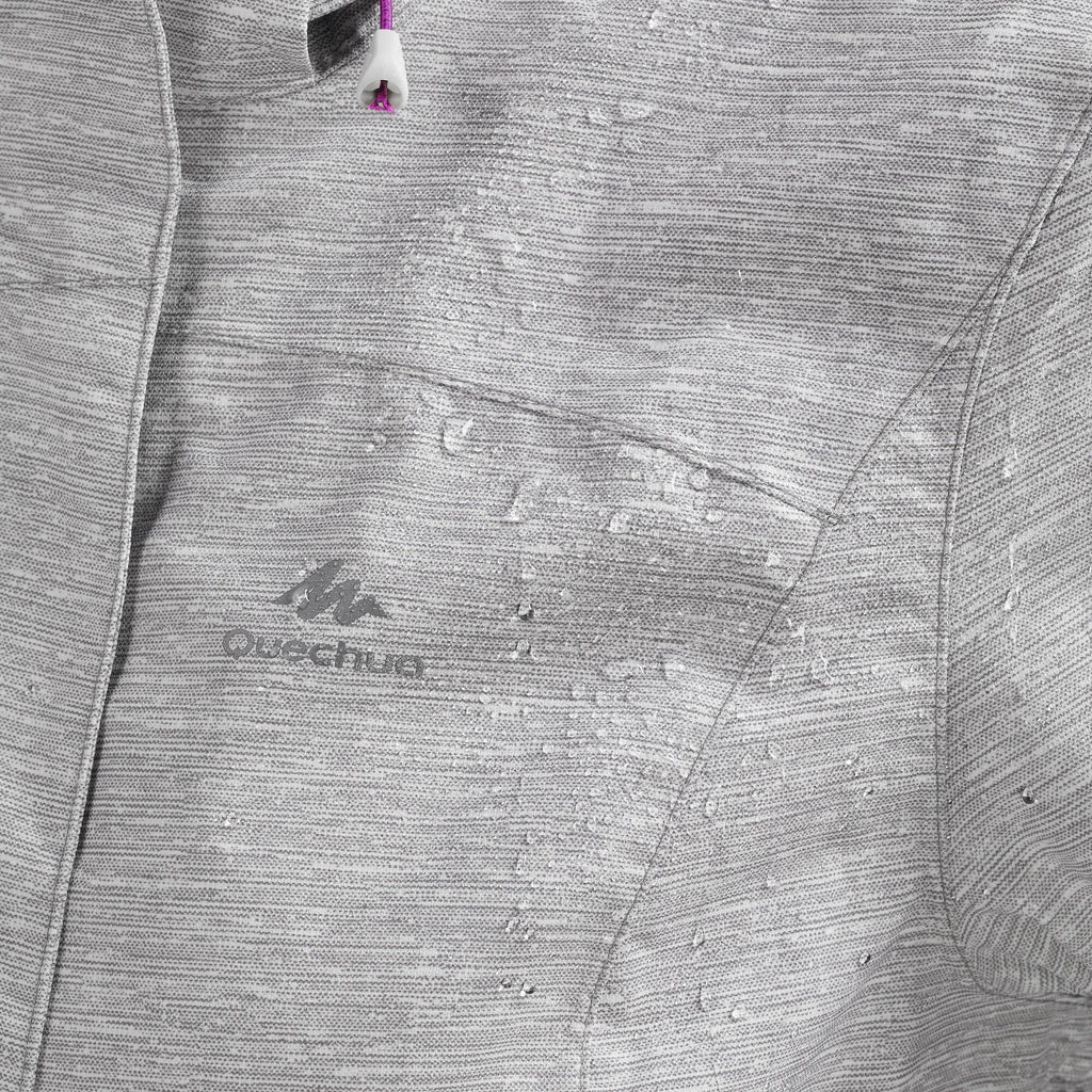 Quechua Women's MH100 Waterproof Hiking Rain Jacket