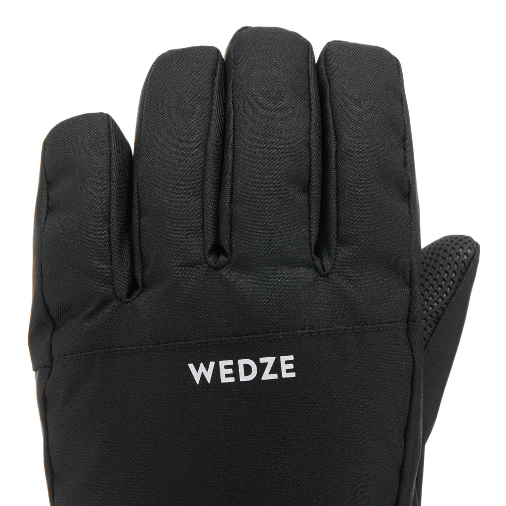 Wedze Kids' 100 Warm Waterproof Ski Gloves