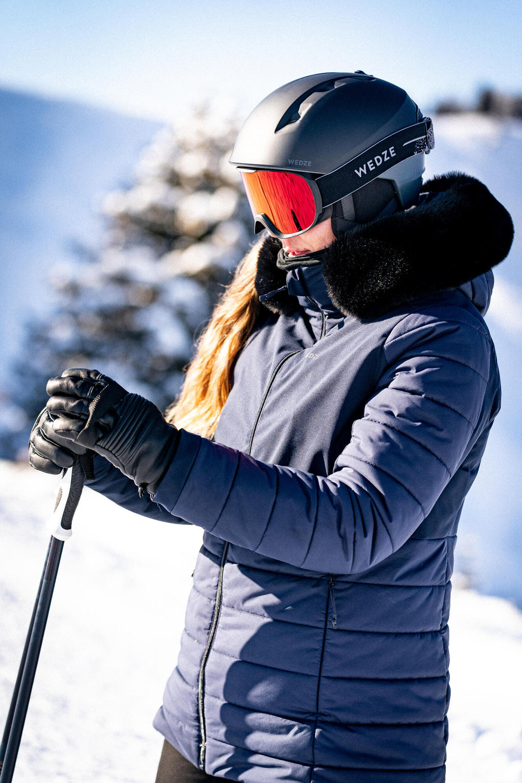 Wedze Women's 100 Mid-Length Warm Ski Jacket