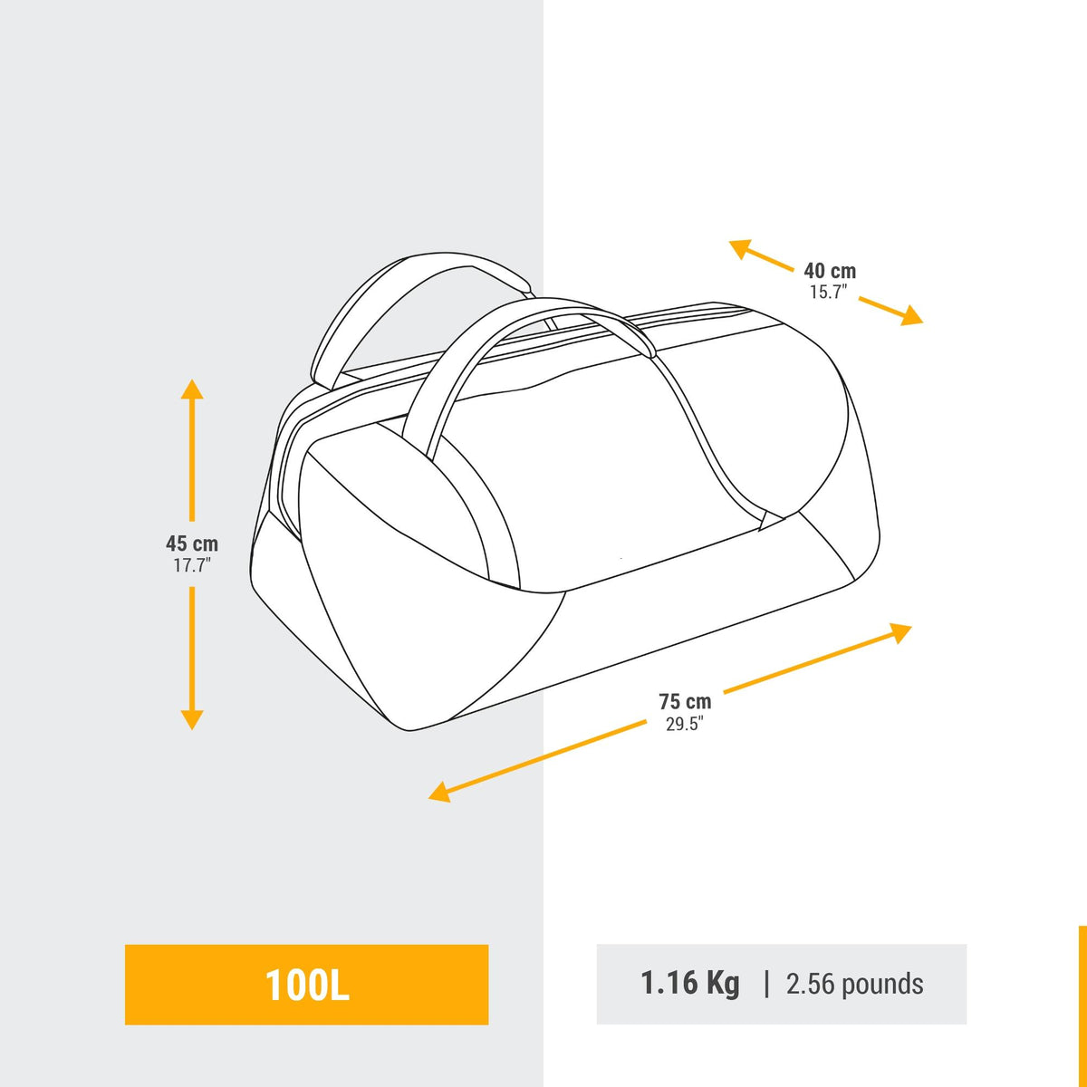Simond  100 L Duffel Bag