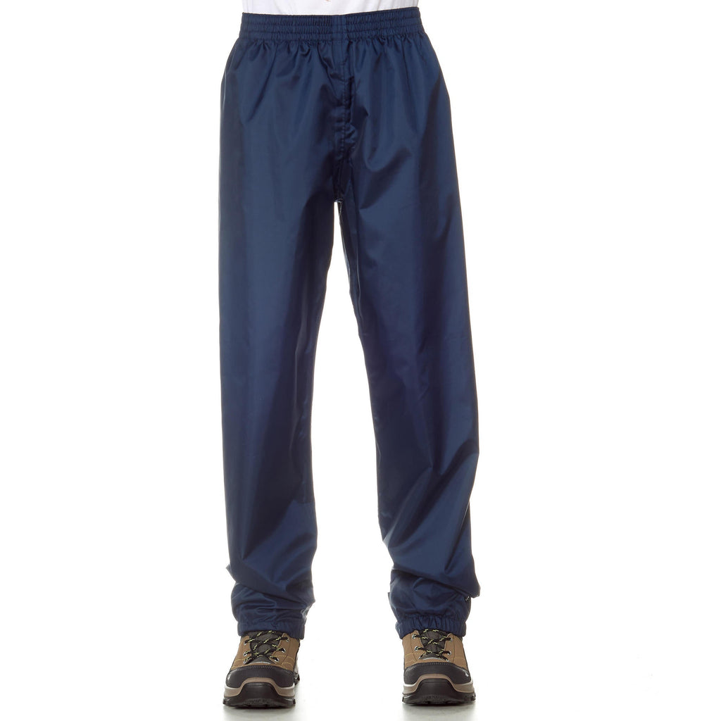 Quechua Kids’ MH100 Waterproof Hiking Overpants – Ages 7–15