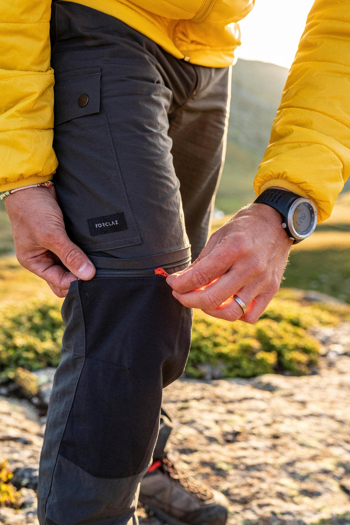 Forclaz Men's MT100 2-in-1 Zip-Off Hiking Pants
