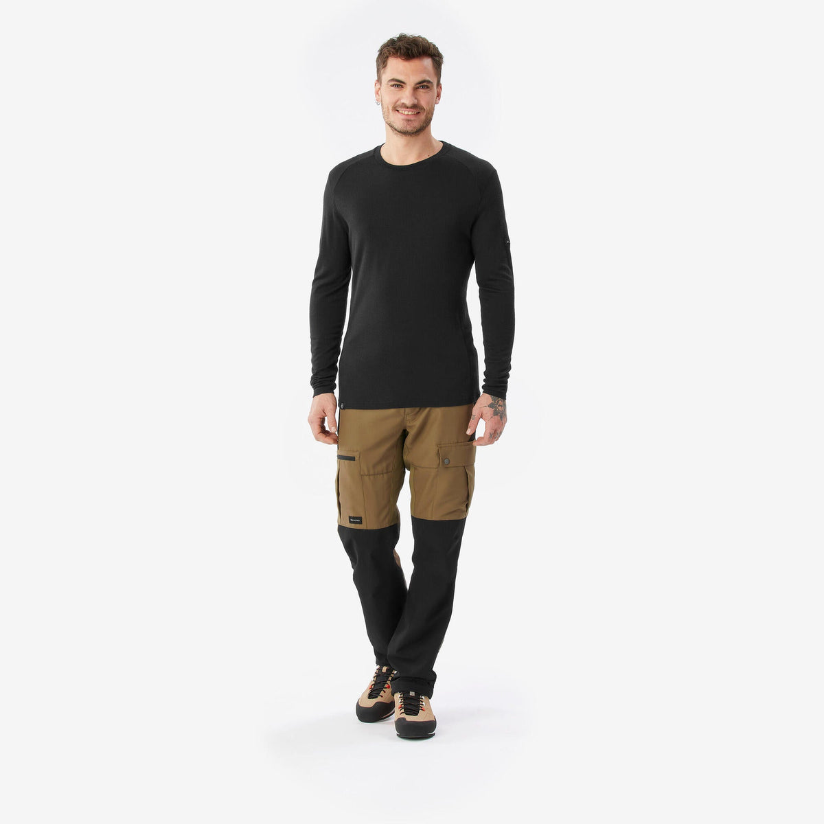 Simond Men's MT500 Long-sleeve 100% Merino Wool T-shirt