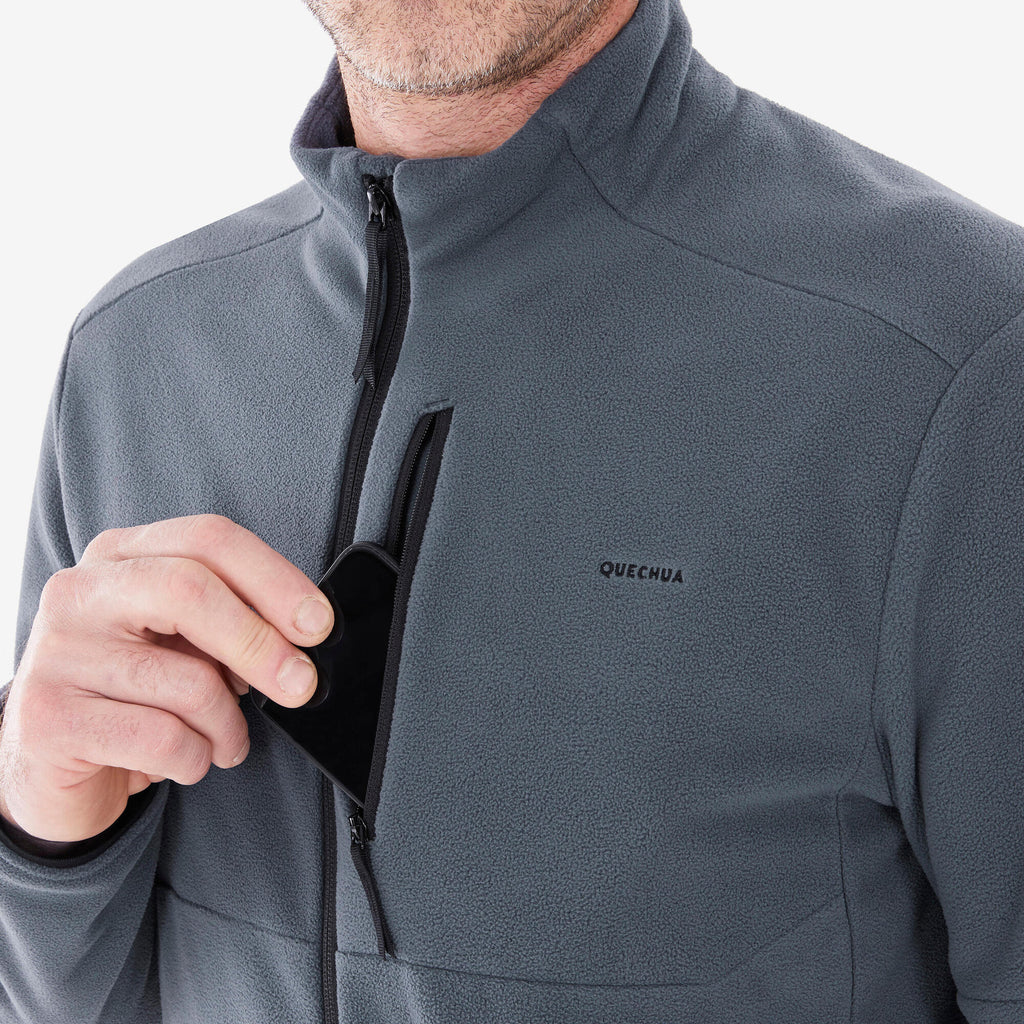 Quechua Men's MH500 Full Zip Fleece Hiking Jacket