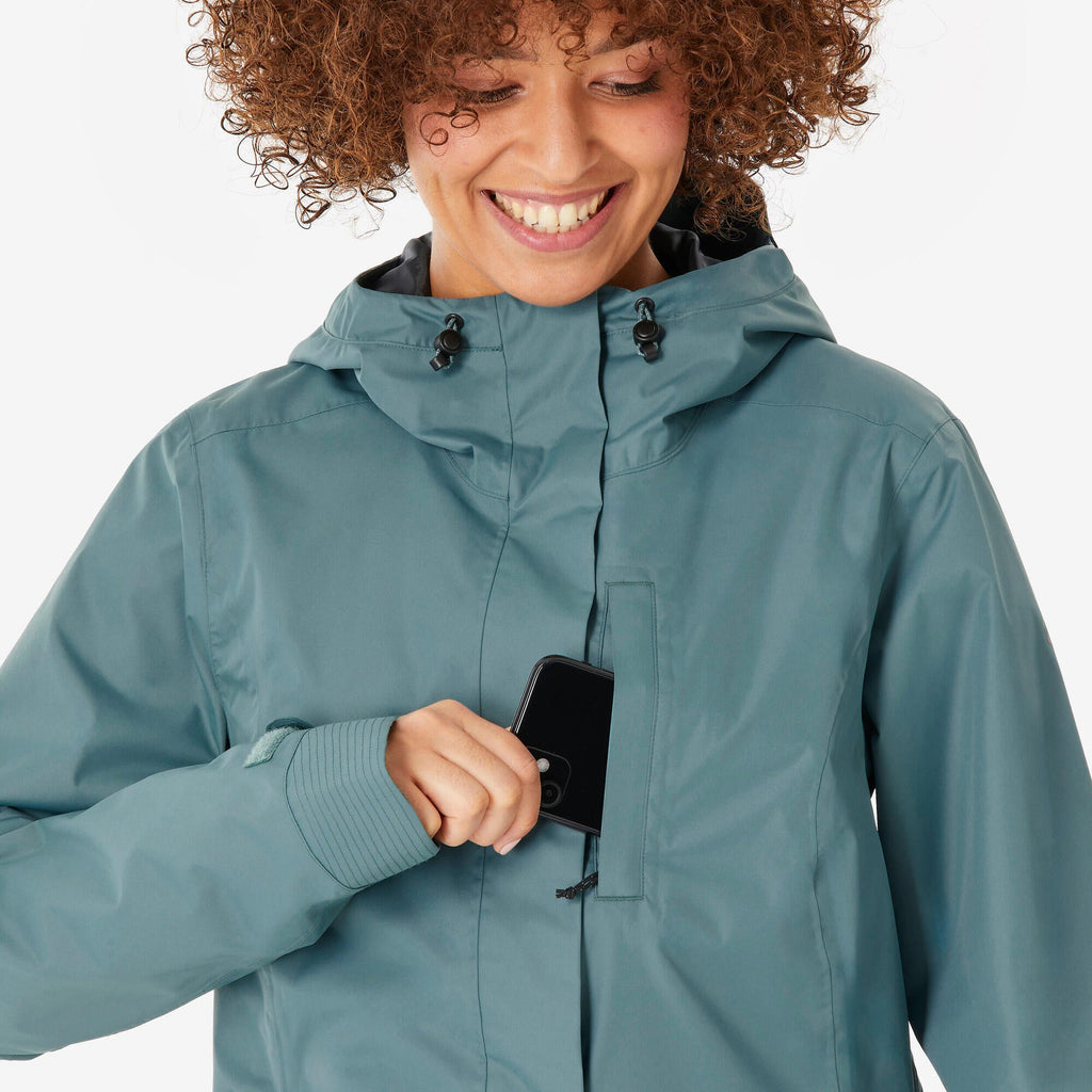 Quechua Women’s NH500 Waterproof Hiking Rain Jacket