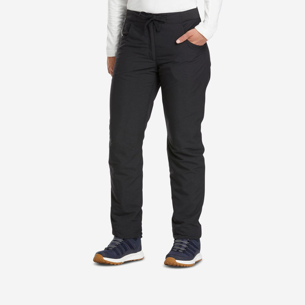 Quechua Women’s NH100 Water-Repellent Fleece-Lined Winter Hiking Pants