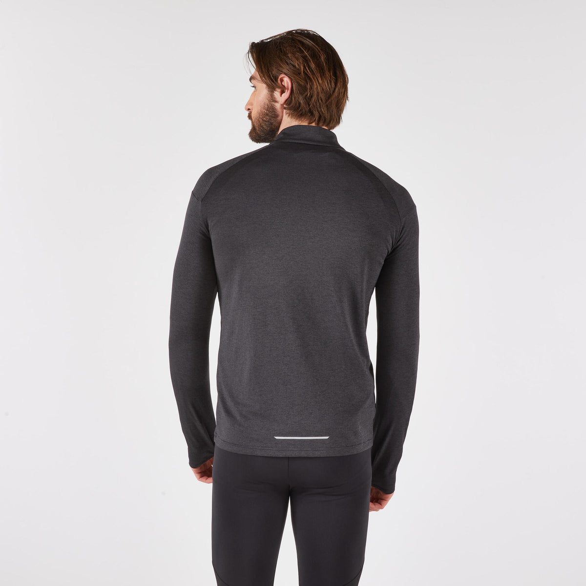 Kiprun Men's 100 Long-Sleeved Half-Zip Running T-shirt