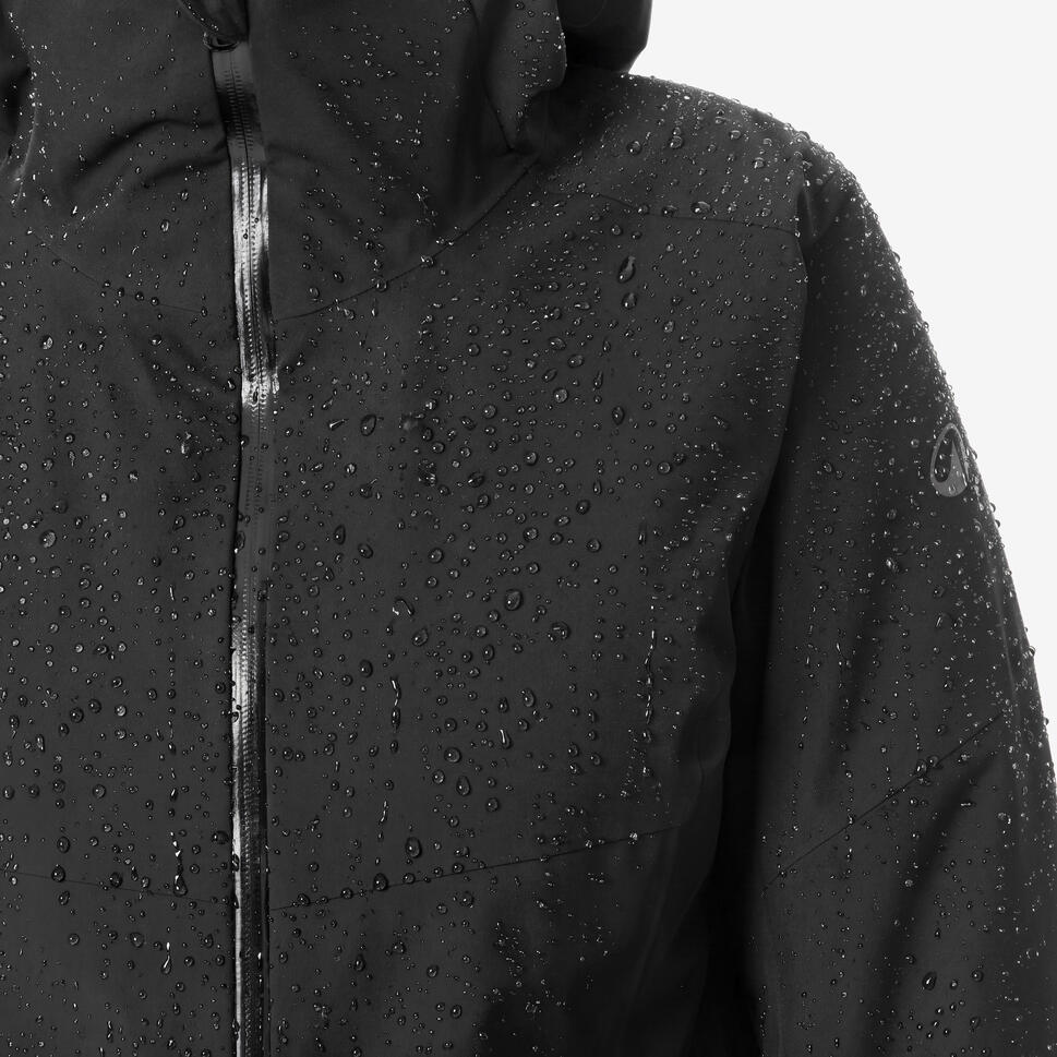 Women's waterproof ski and snowboard jacket 500 - Black