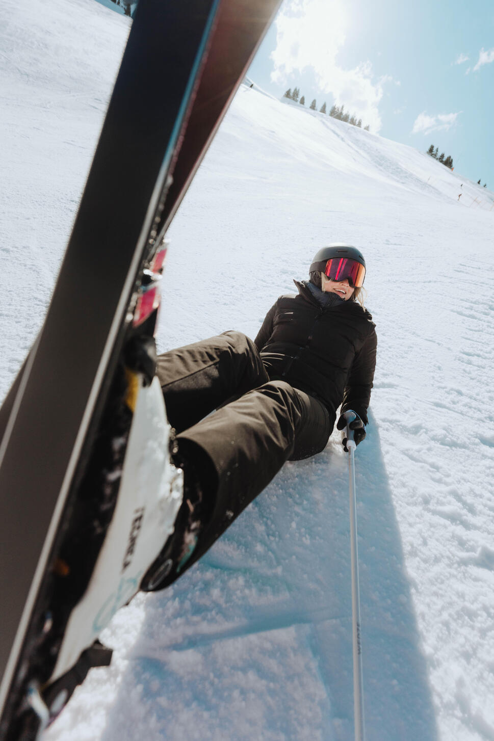 Women's waterproof ski and snowboard jacket 500 - Black
