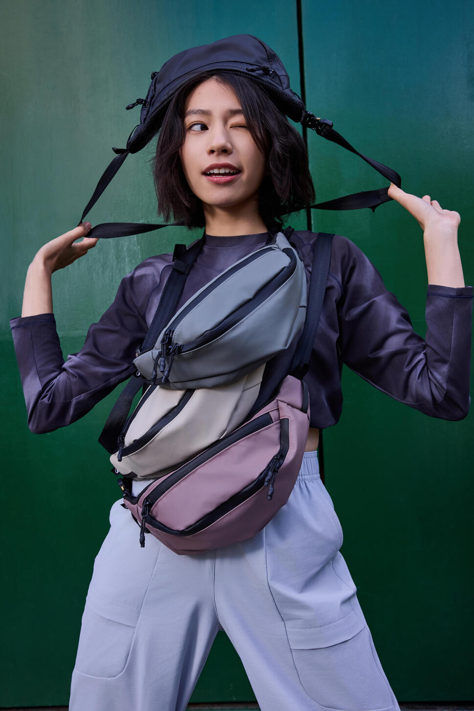 2 pocket Waterproof BumBag