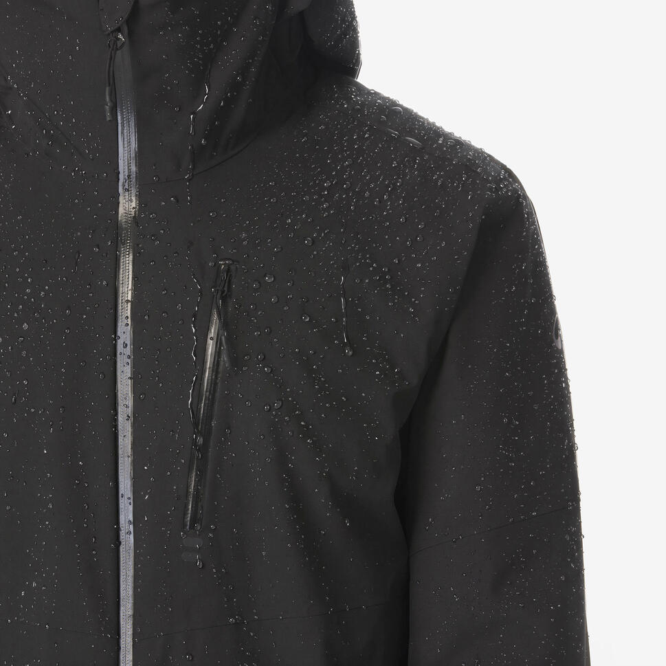 Men's waterproof ski and snowboard jacket 500 - Black